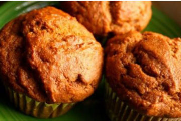 Anti-Inflammatory Coconut & Sweet Potato Muffins with Ginger, Cinnamon & Maple Syrup