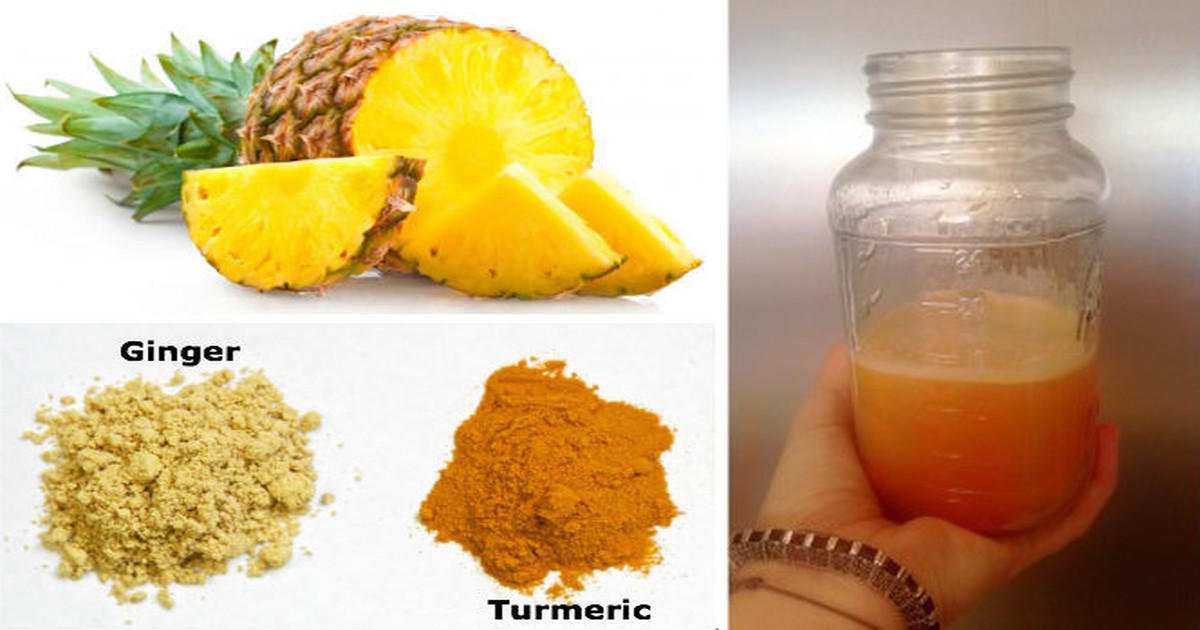 Pineapple & Turmeric Soothing Beverage Reduces Inflammation & Fights