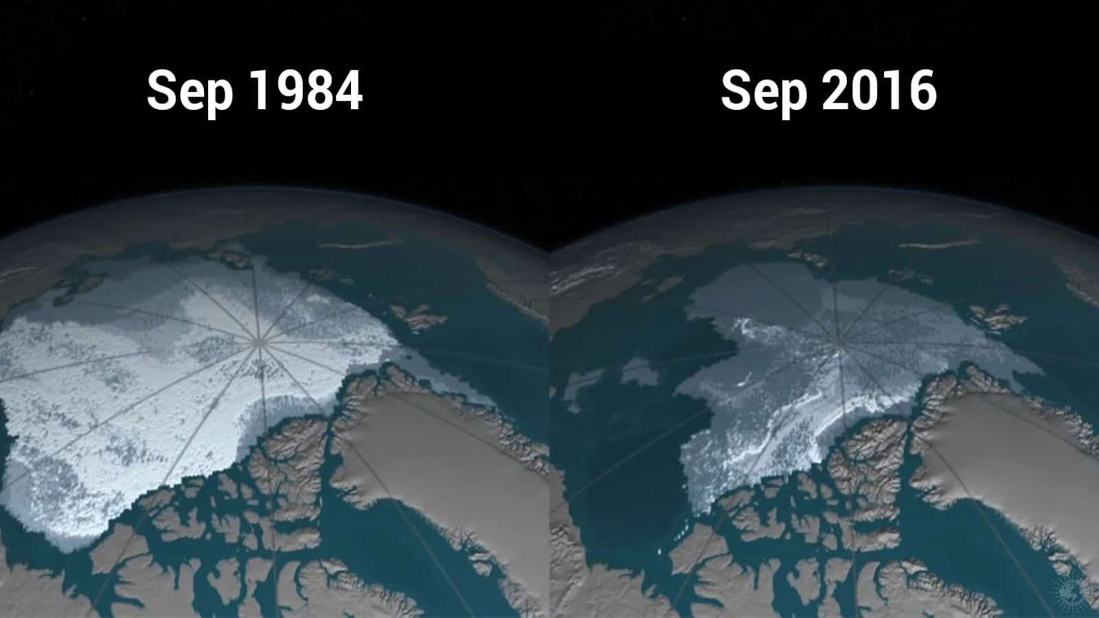 NASA Video Shows the Disappearing Arctic Polar Ice Cap