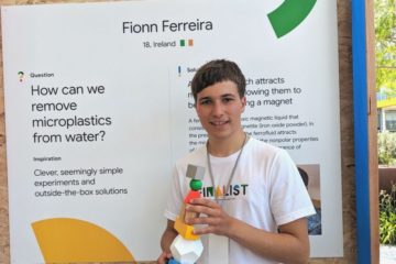 Irish Teen Receives a Google Science Award for Removing Microplastics from Oceans
