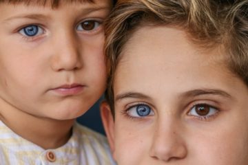 Brothers Born with Differently Coloured Eyes: Each One Has One Blue & One Brown Eye