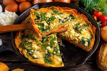 If You Don’t Have an Idea what to Prepare for the Weekend, Check Out this Spinach & Feta Infused Quiche with a Sweet Potato Crust