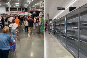 Panic in the US amidst COVID-19 Outbreak: Supermarket Long Lines & Empty Shelves
