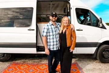 Couple Live a Simple & Adventure-Filled Life in a DIY Sprinter Van Conversion