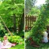 People Are Growing Magical Bean Pole Garden Tents for their Kids