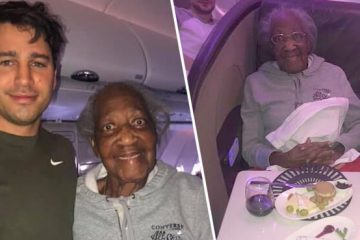A Plane Passenger Gives Up His First-Class Seat To An 88 Y.O. Lady, Making Her Dream Come True