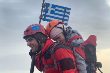 Greek Athlete Carries Disabled Student to the Peak of Mount Olympus
