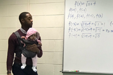 Professor Holds Student’s Baby so the Mother can Write Down Notes