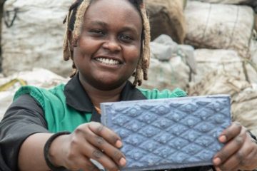 This Kenyan Woman Launched a Startup & Recycles Plastic Waste into Bricks 5x Stronger than Concrete