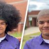 Teen Raises $38,000 by Cutting Off His 19-inch Afro & Donated the Money to Help Children with Cancer