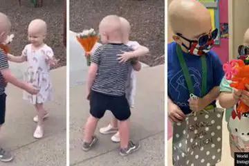 3-Year-Old BFFs Who Fought Cancer Together & Are now in Remission Had the Sweetest Reunion