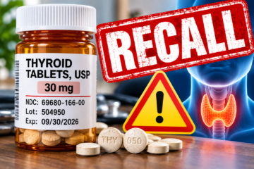 Thyroid Medication Recall Raised to FDA’s Highest Risk Level—Check Your Bottle