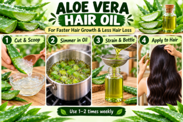 Homemade Aloe Vera Hair Oil for Faster Hair Growth and Less Hair Fall